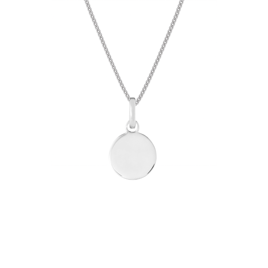 Personalised Disk Silver Clip Charm