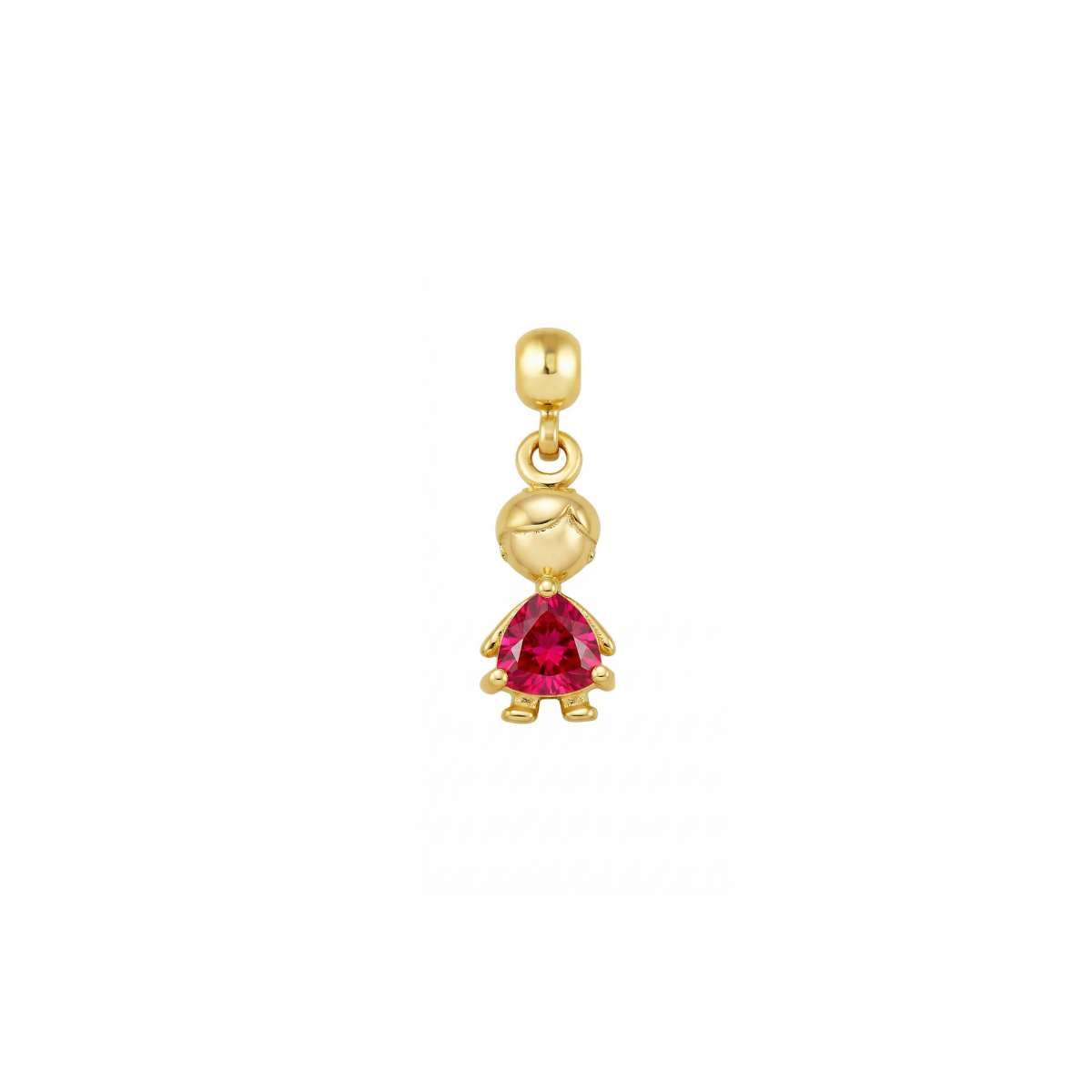 Boy Birthstone 9ct Gold Charm