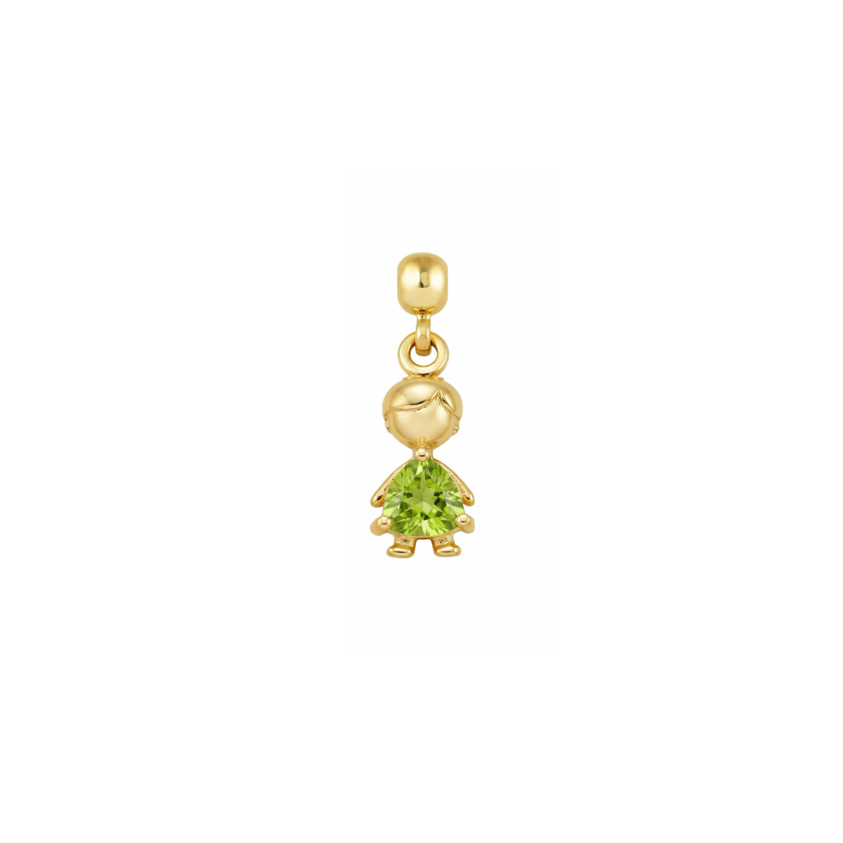 Boy Birthstone 9ct Gold Charm
