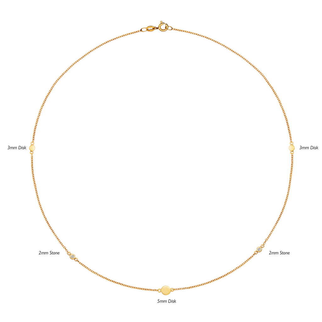 Skara Midnight Gold Necklace