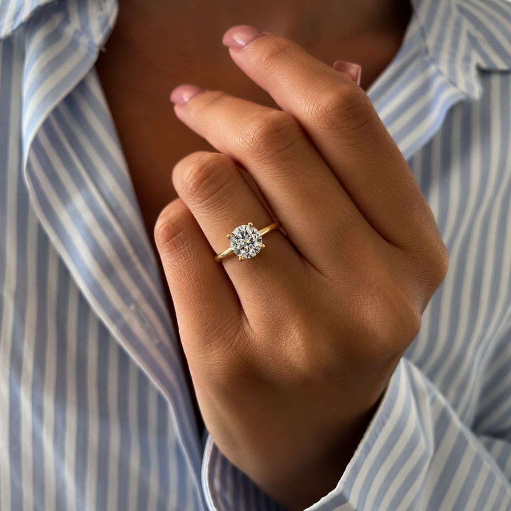 Round Solitaire Engagement Ring