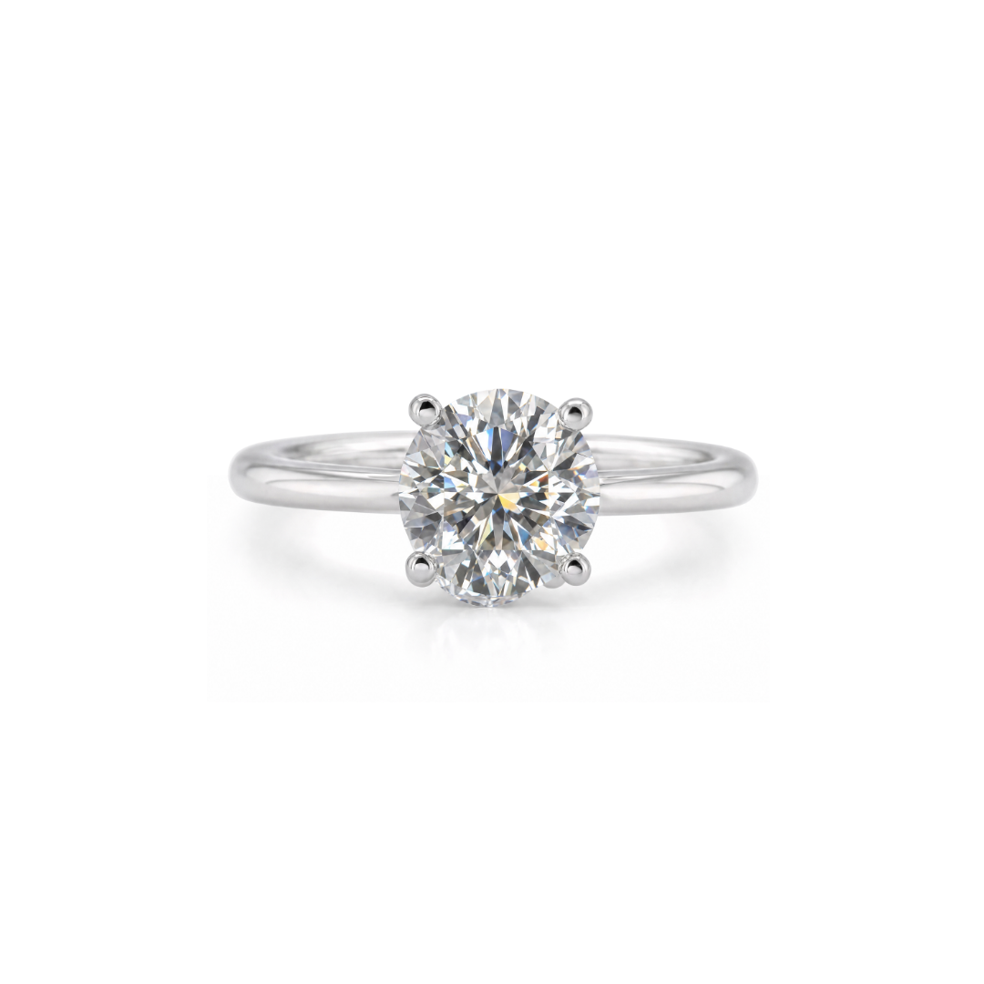 Round Solitaire Engagement Ring