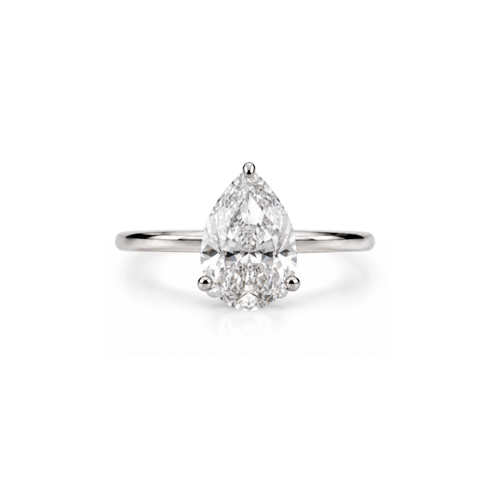 Pear Solitaire Engagement Ring