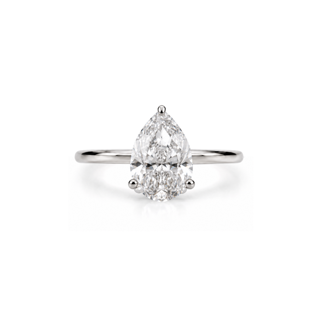 Pear Solitaire Engagement Ring