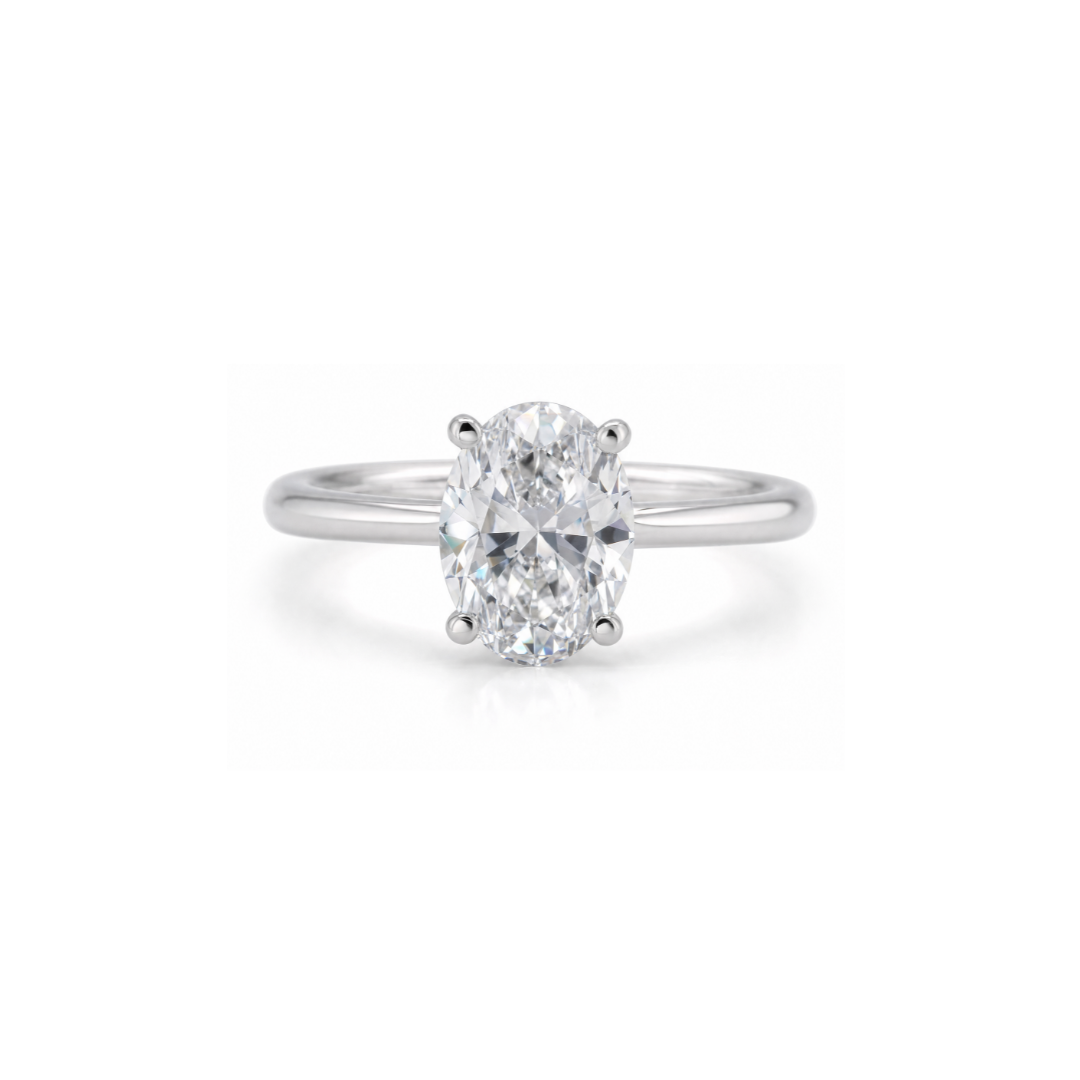 Oval Solitaire Engagement Ring