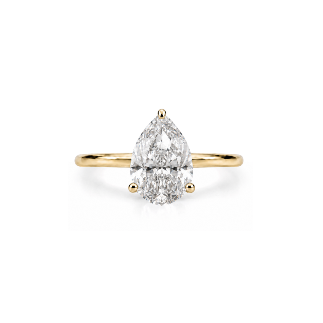 Pear Solitaire Engagement Ring