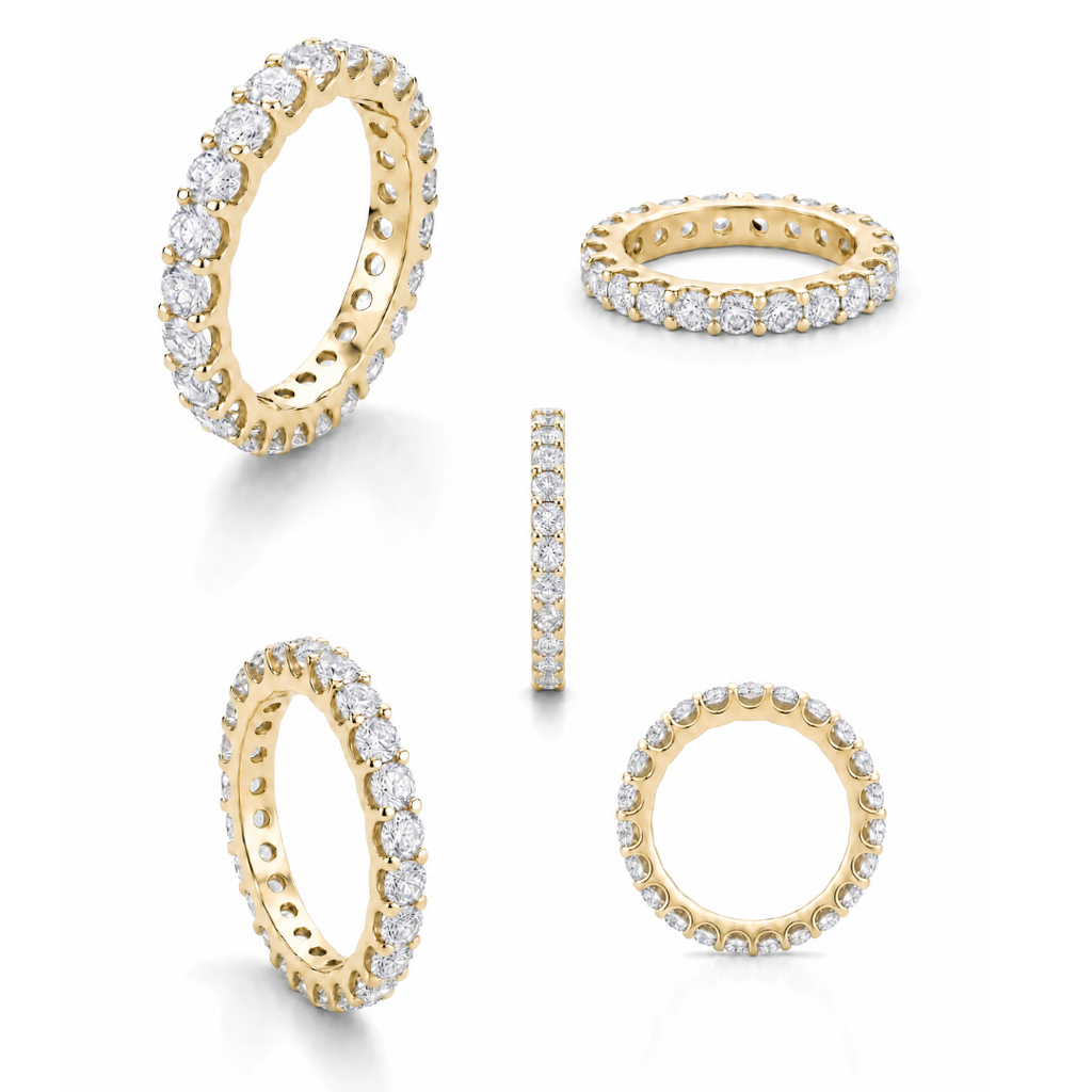 2.5mm Moissanite Full Eternity Band