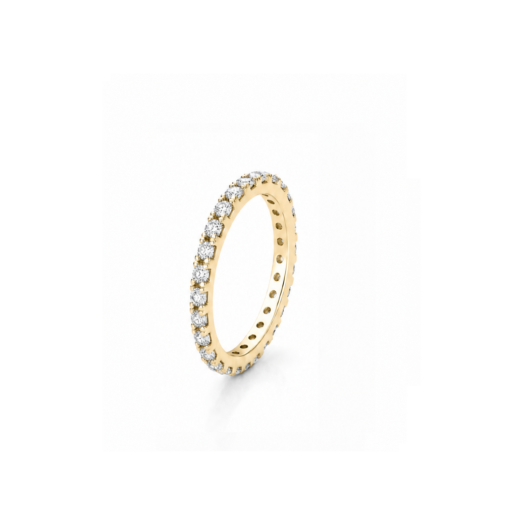 1.7mm Moissanite Full Eternity Band
