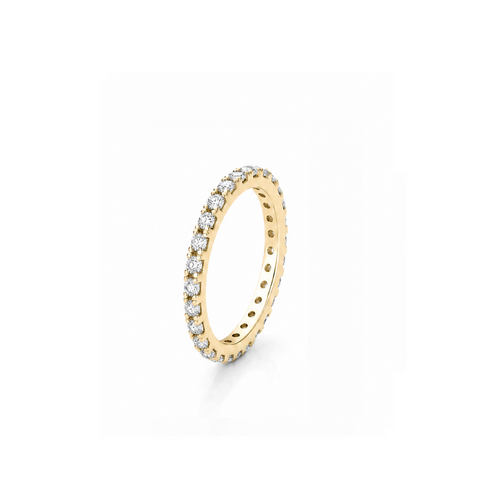 1.7mm Moissanite Full Eternity Band