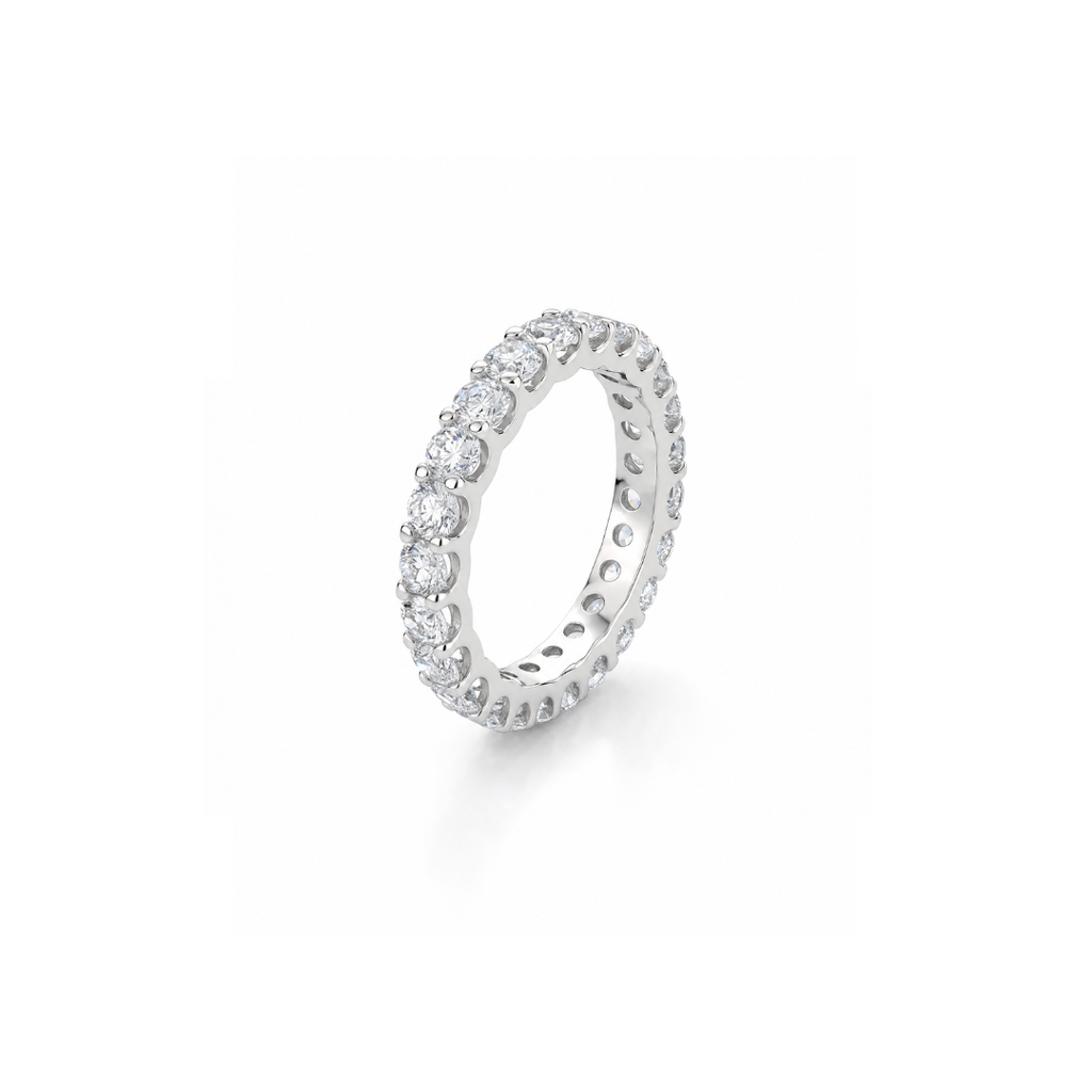 2.5mm Moissanite Full Eternity Band