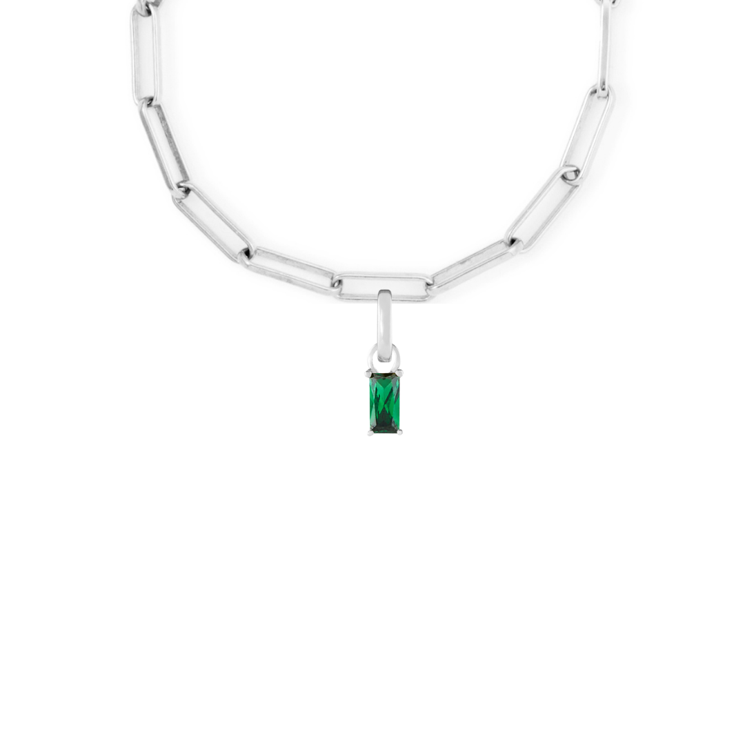 May Silver Clip Charm