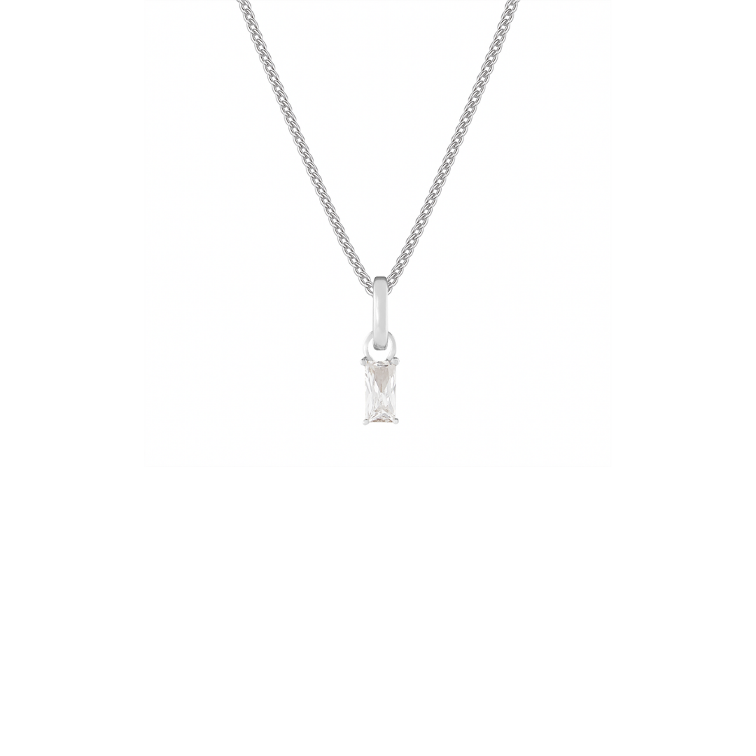 April Silver Clip Charm