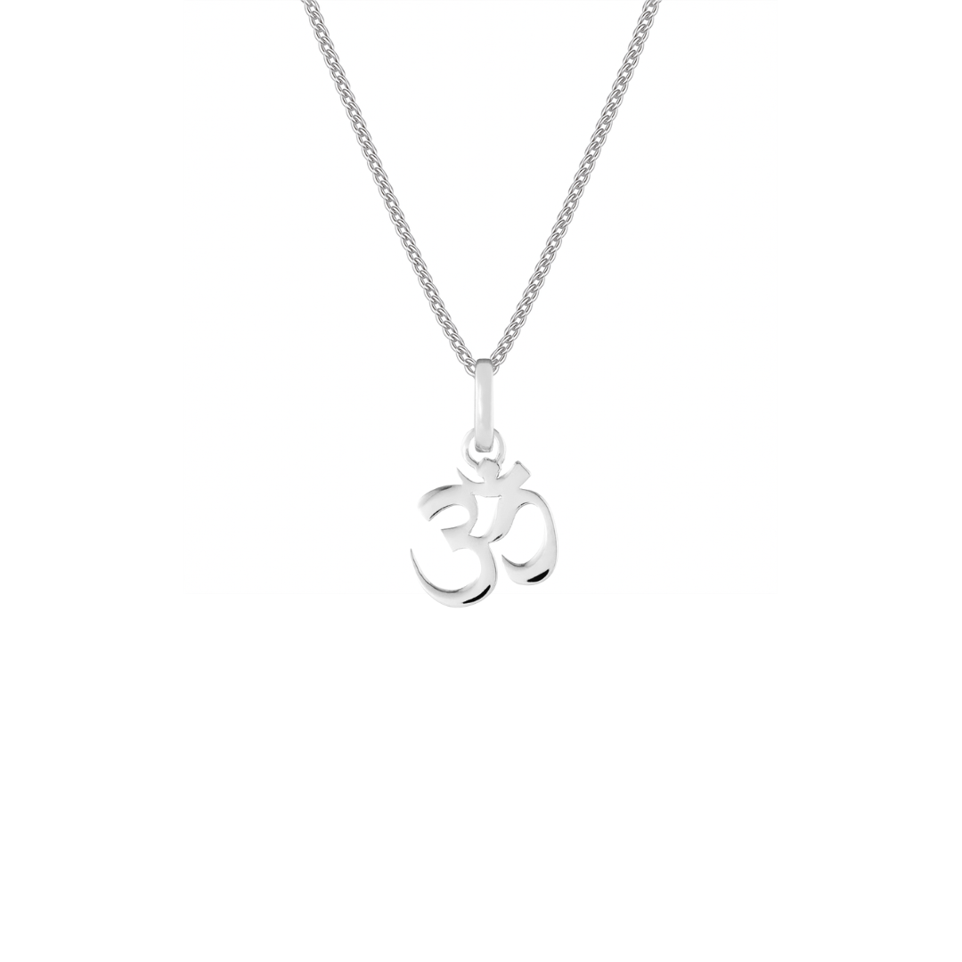 Om Silver Clip Charm
