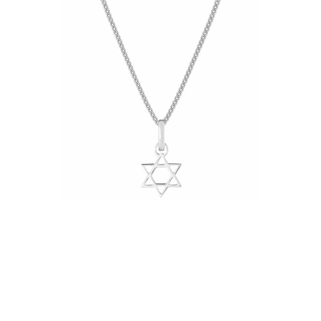 Star of David Silver Clip Charm
