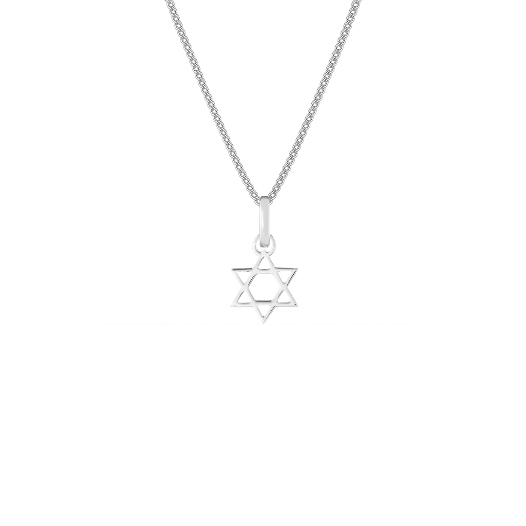 Star of David Silver Clip Charm