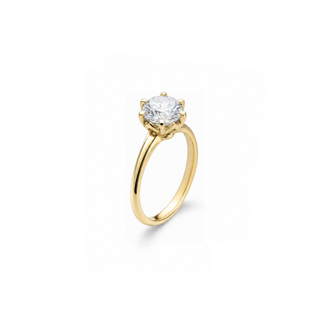Protea Moissanite Engagement Ring