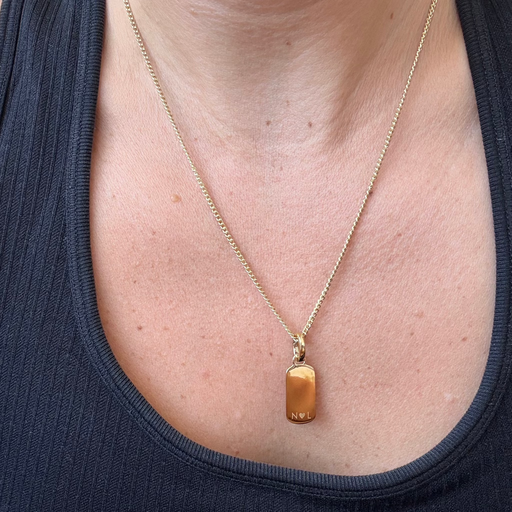 Personalised Tag Gold Plated Clip Charms