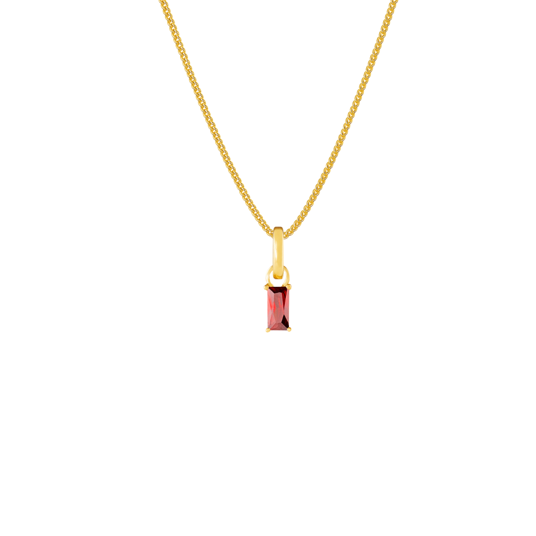 January Birthstone Gold Plated Clip Charm