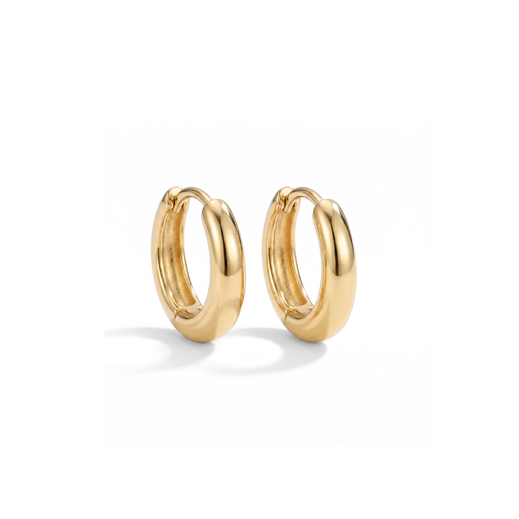 Bulb Gold Plated Hoops
