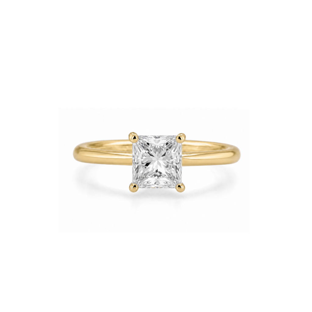 Princess Solitaire Engagement Ring