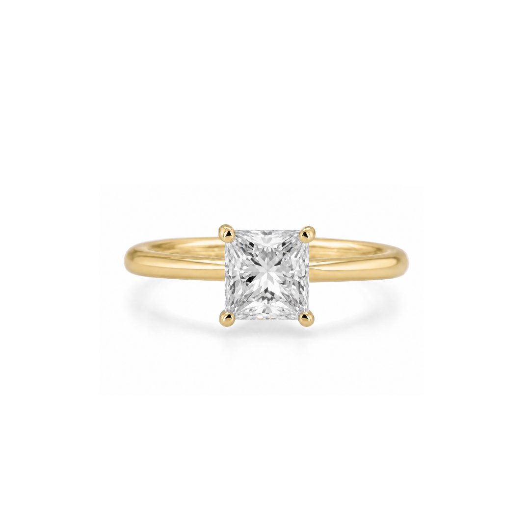 Princess Solitaire Engagement Ring