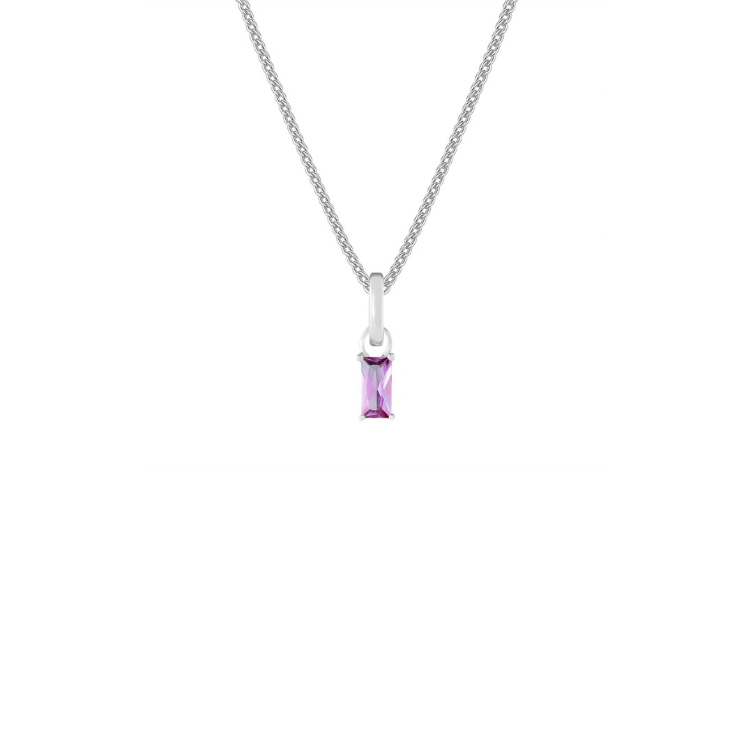 February Silver Clip Charm