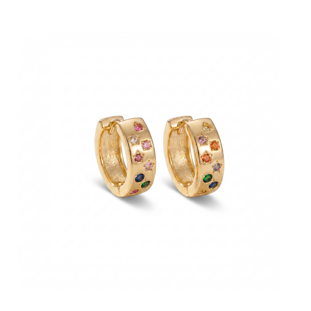 Palette Gold Plated Hoops