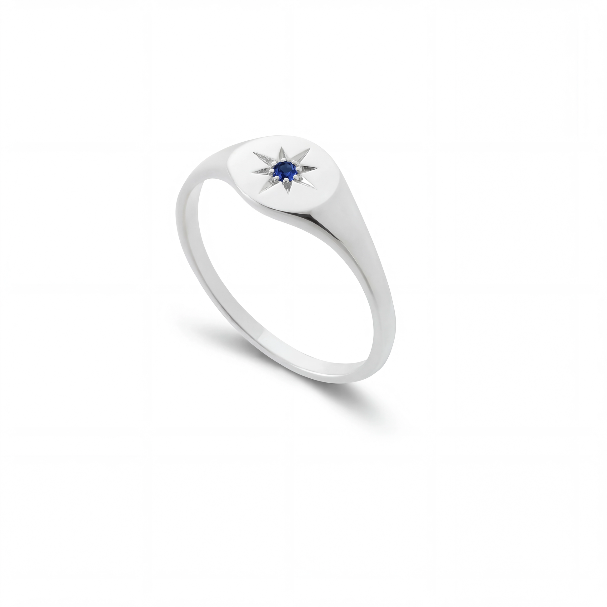 Mini Birthstone Signet Ring