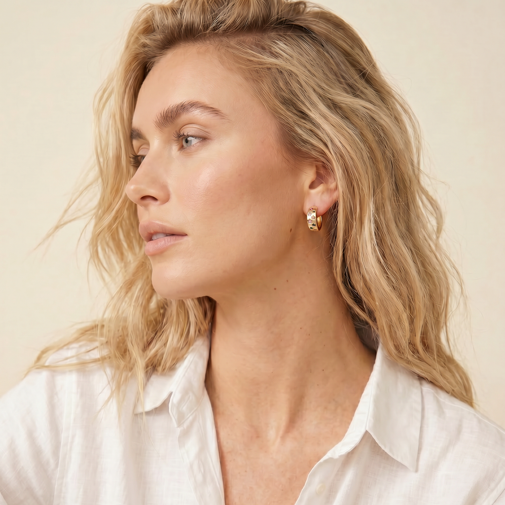 Palette Gold Plated Hoops