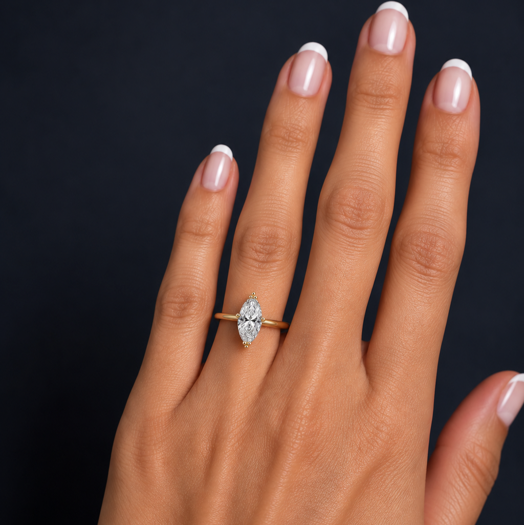 Marquise Solitaire Engagement Ring