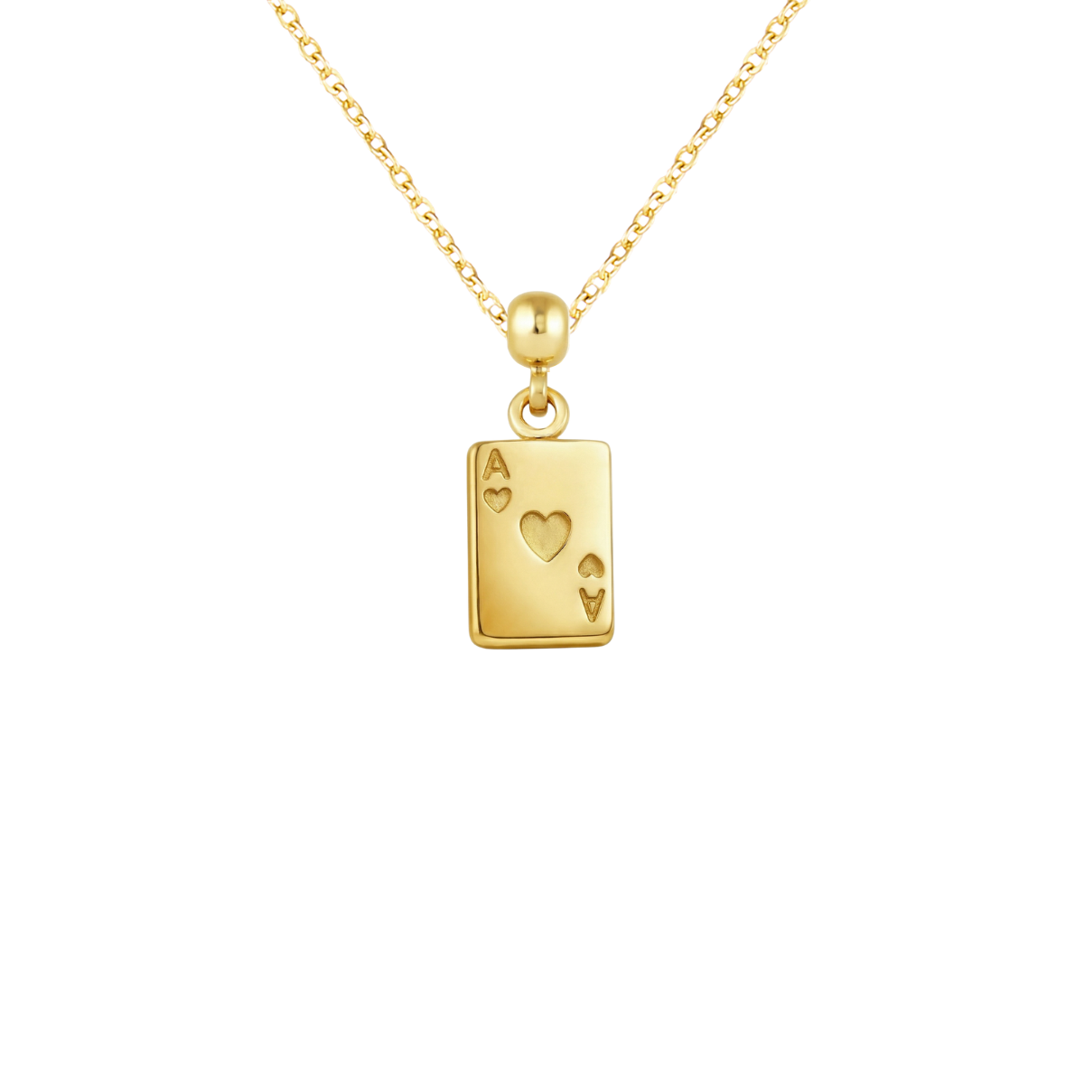 Ace of Hearts 9ct Gold Charm