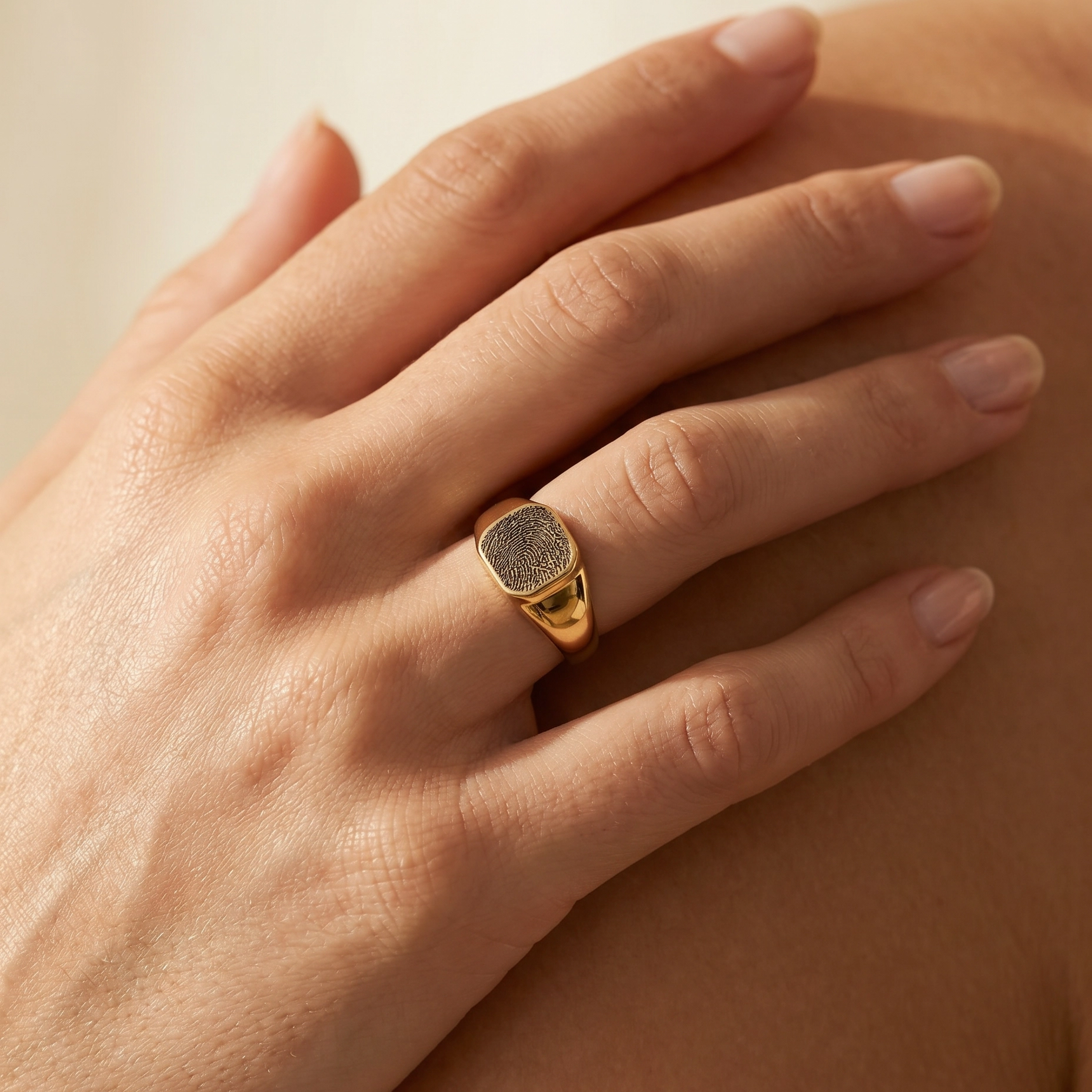 Fingerprint Signet Ring