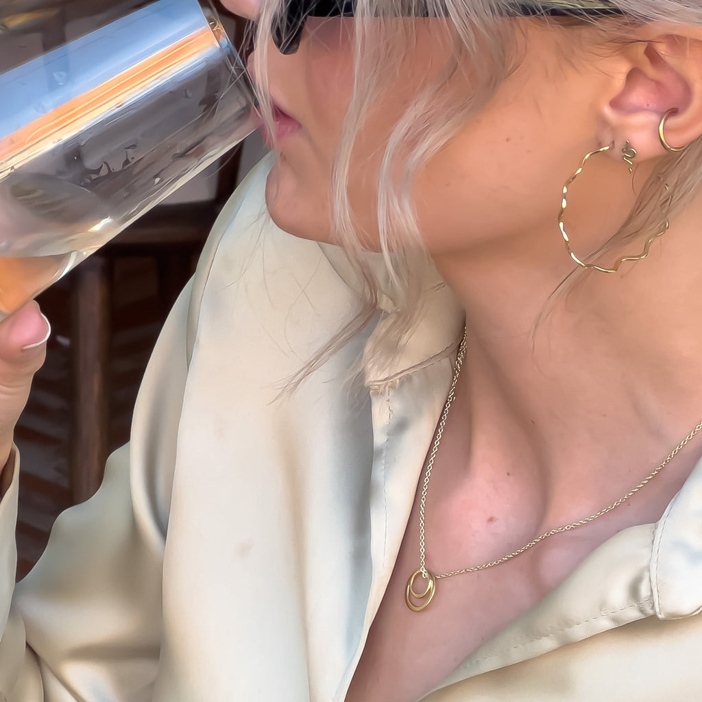 Double Circle Necklace