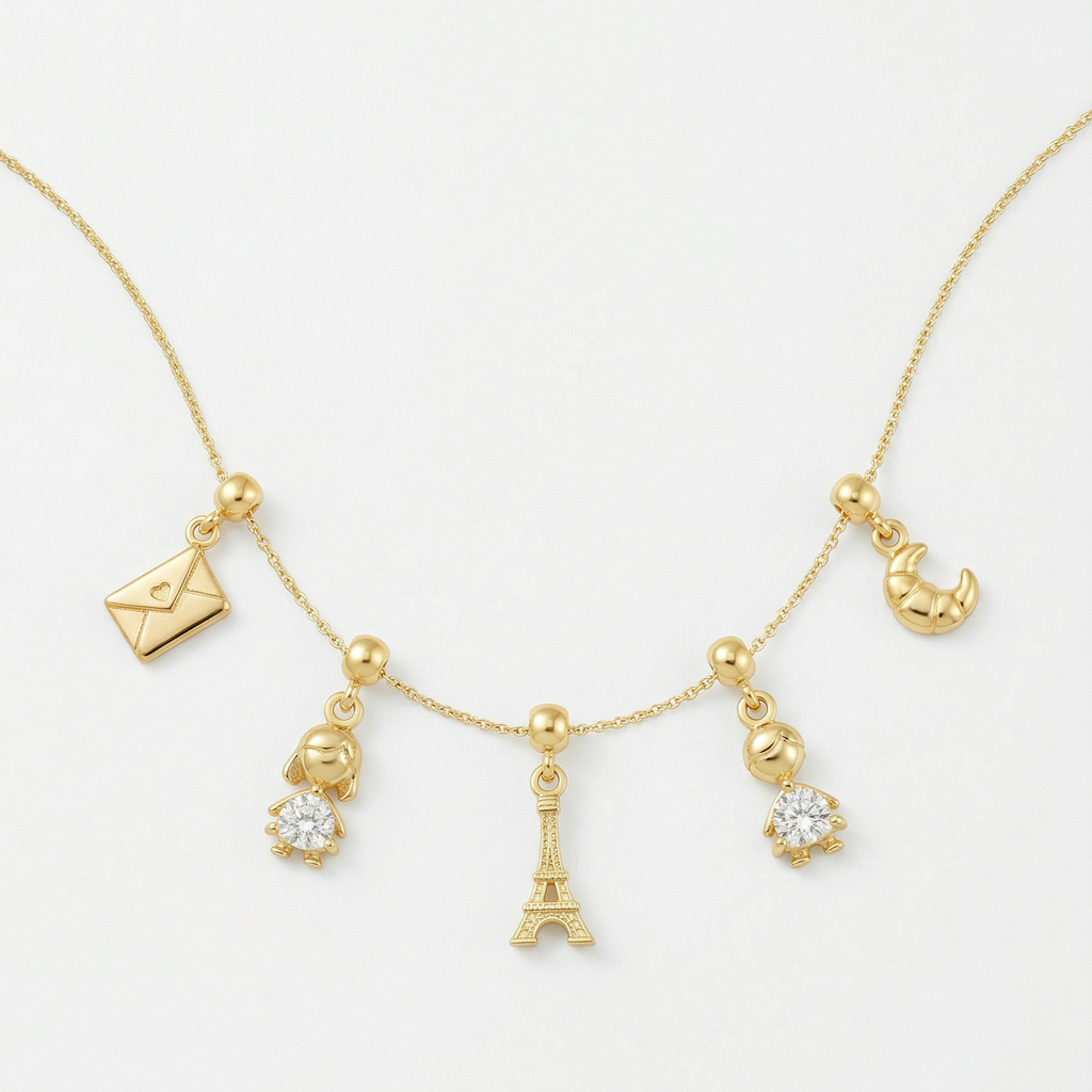 Envelope Gold Plated Charm