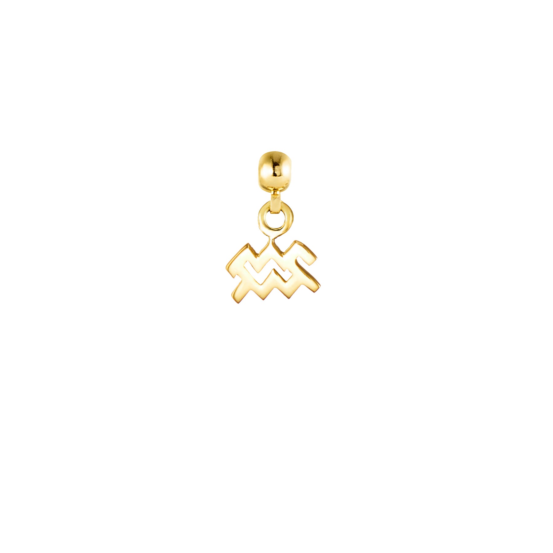 Aquarius 9ct Gold Charm