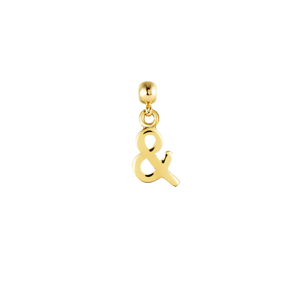 Ampersand 9ct Gold Charm