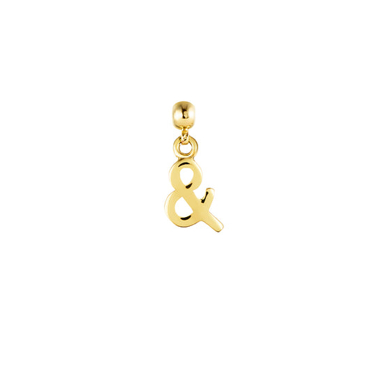 Ampersand Gold Plated Charm