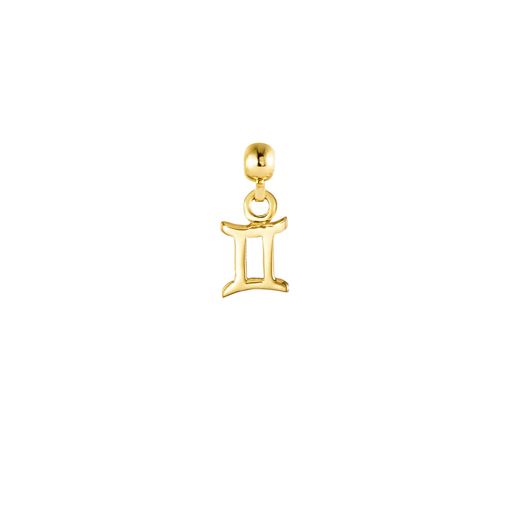 Gemini 9ct Gold Charm
