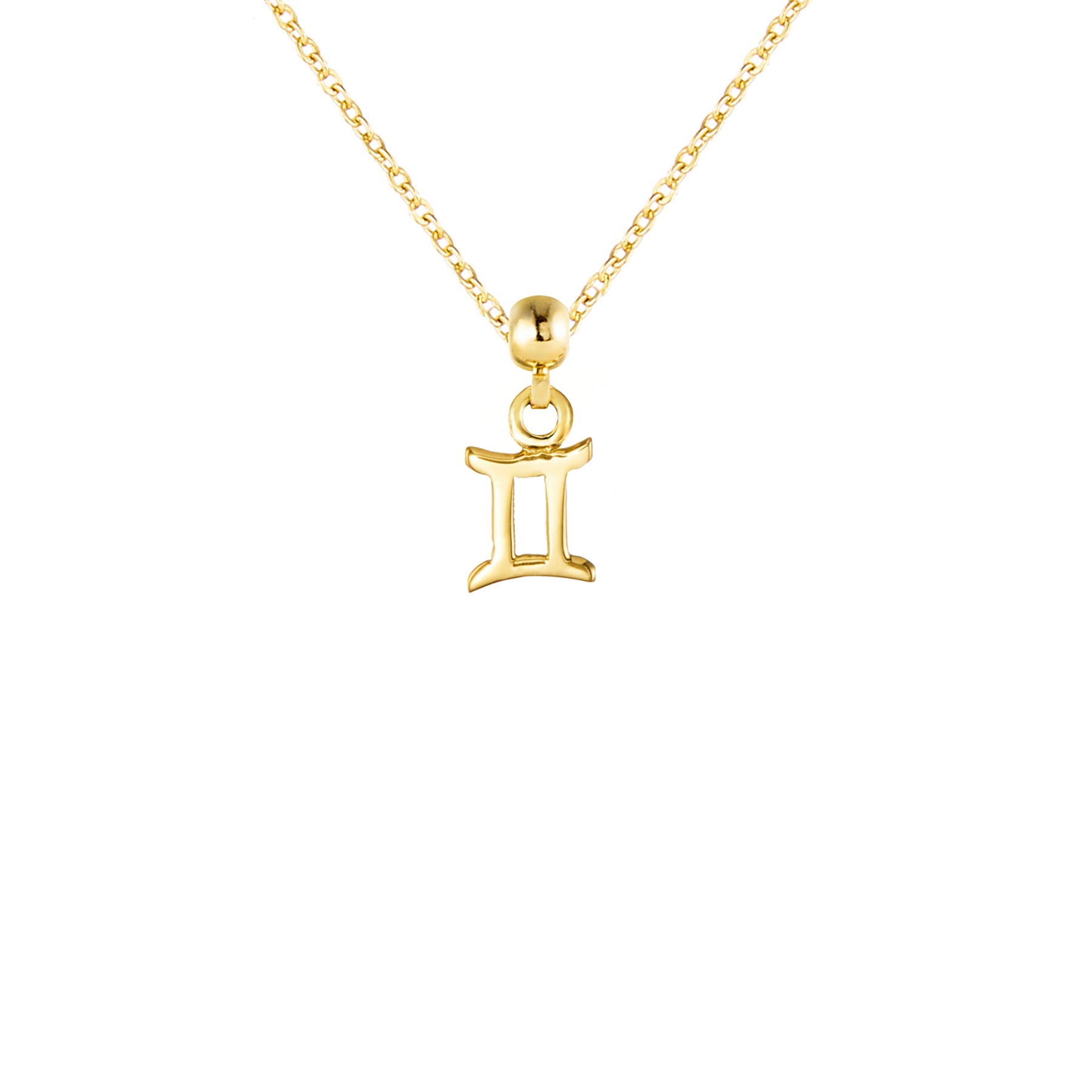 Gemini 9ct Gold Charm