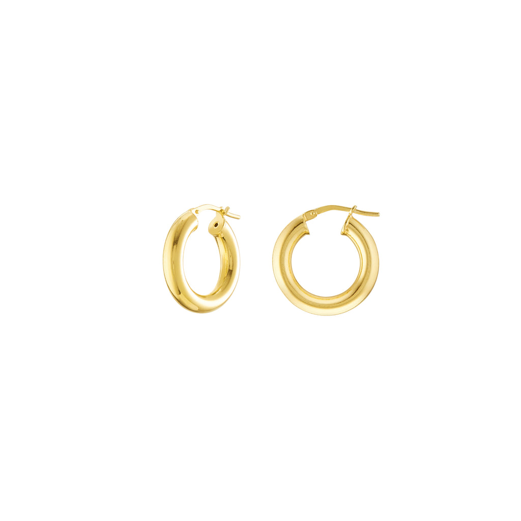 Chunky Gold Plated Hoops