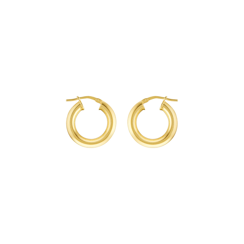 Chunky Gold Plated Hoops