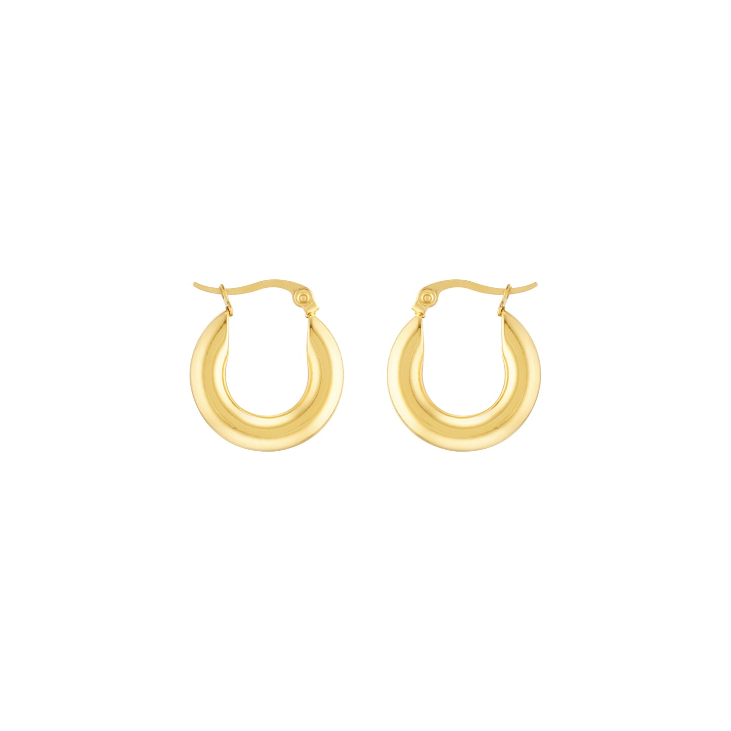 Bold Gold Plated Hoops