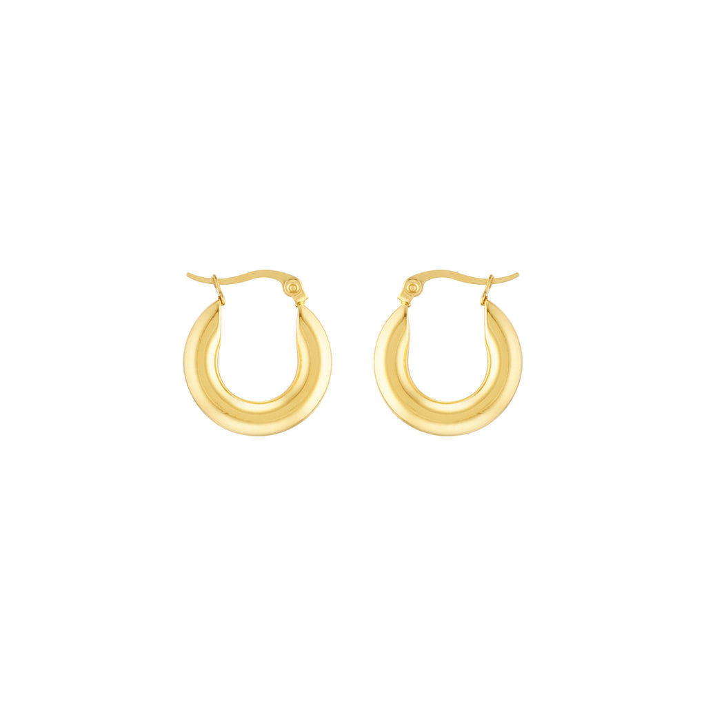 Bold Gold Plated Hoops