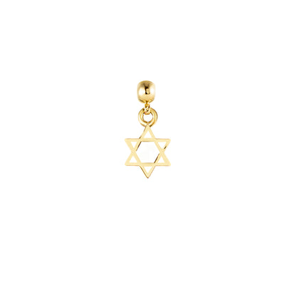 Star of David Gold Plated Charm