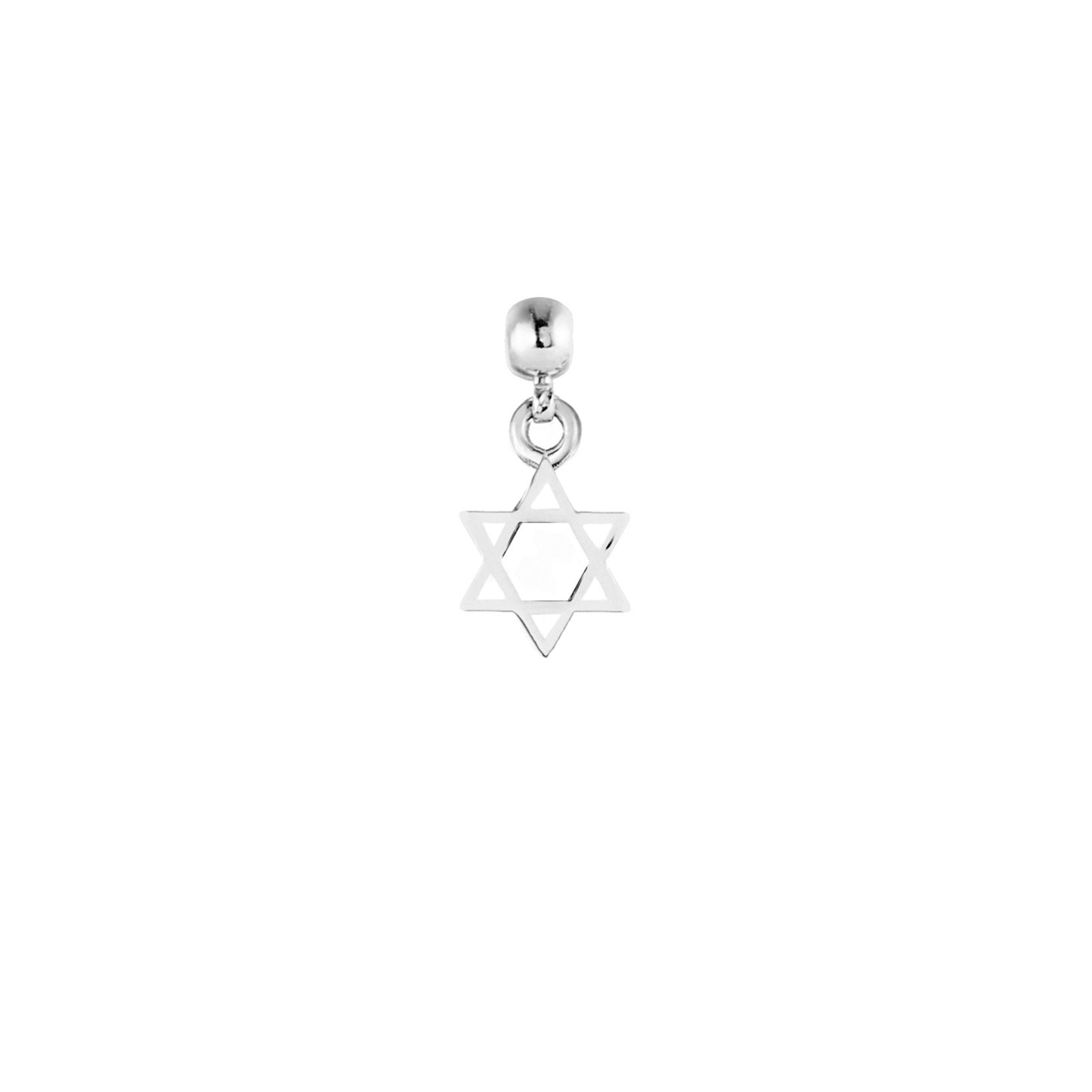 Star of David Silver Charm