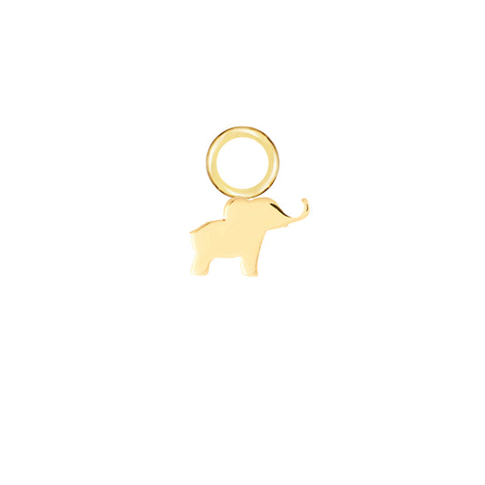 Baby Ellie Gold Single Hoop Charm