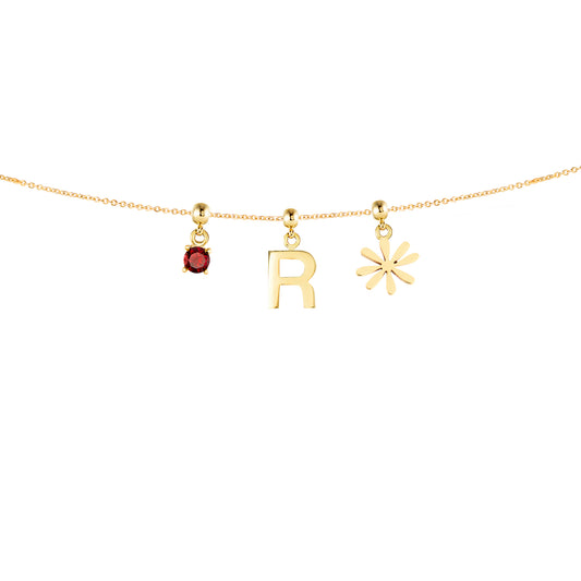 Three Gold Plated Charms Combo I