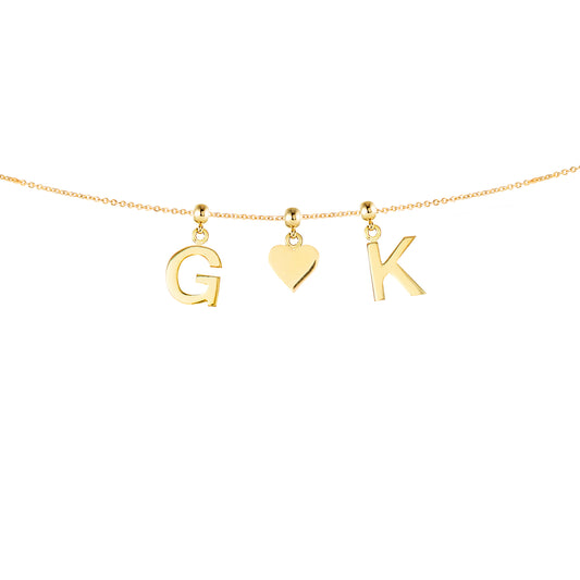 Three Gold Plated Charms Combo lll