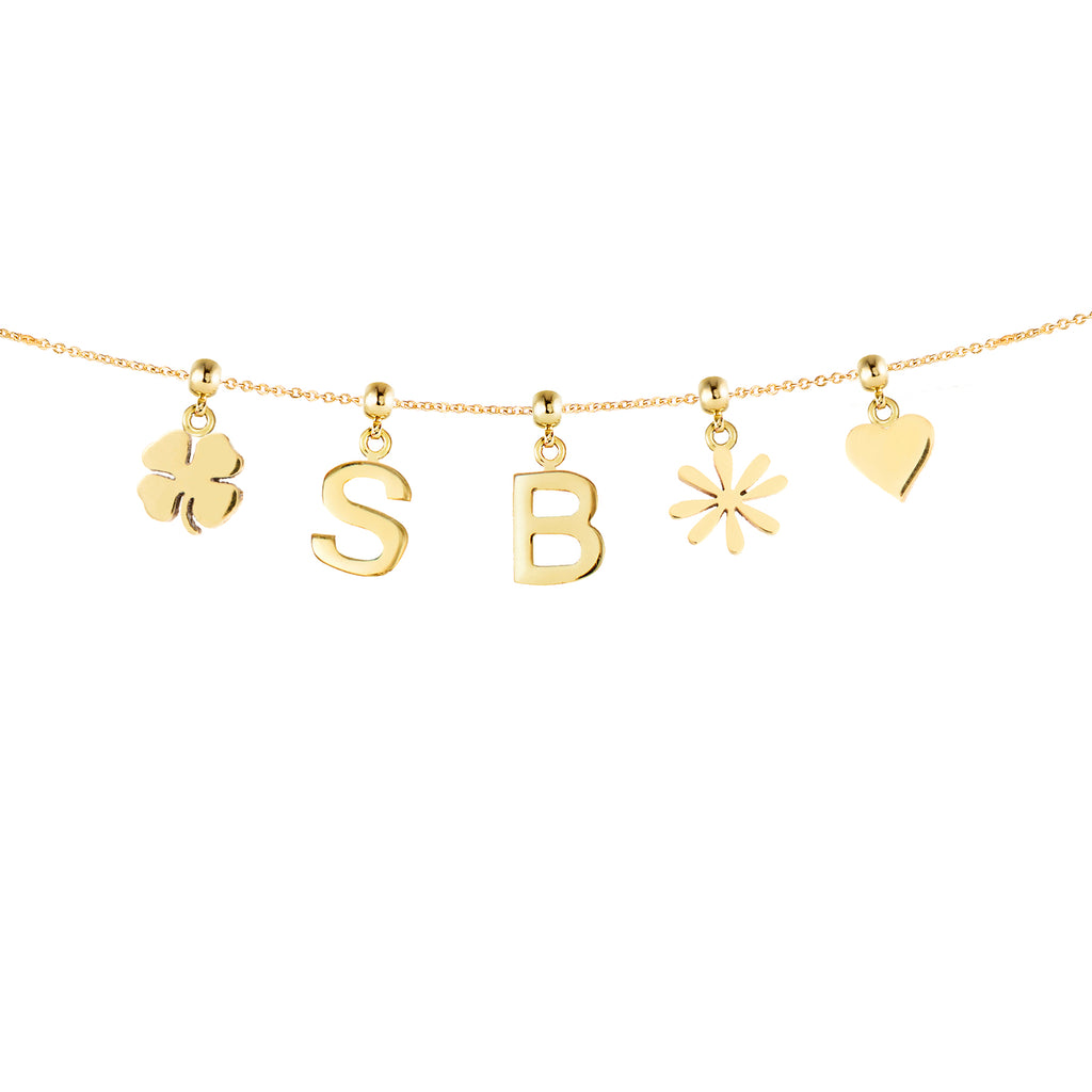 Five Gold Plated Charms Combo Ill