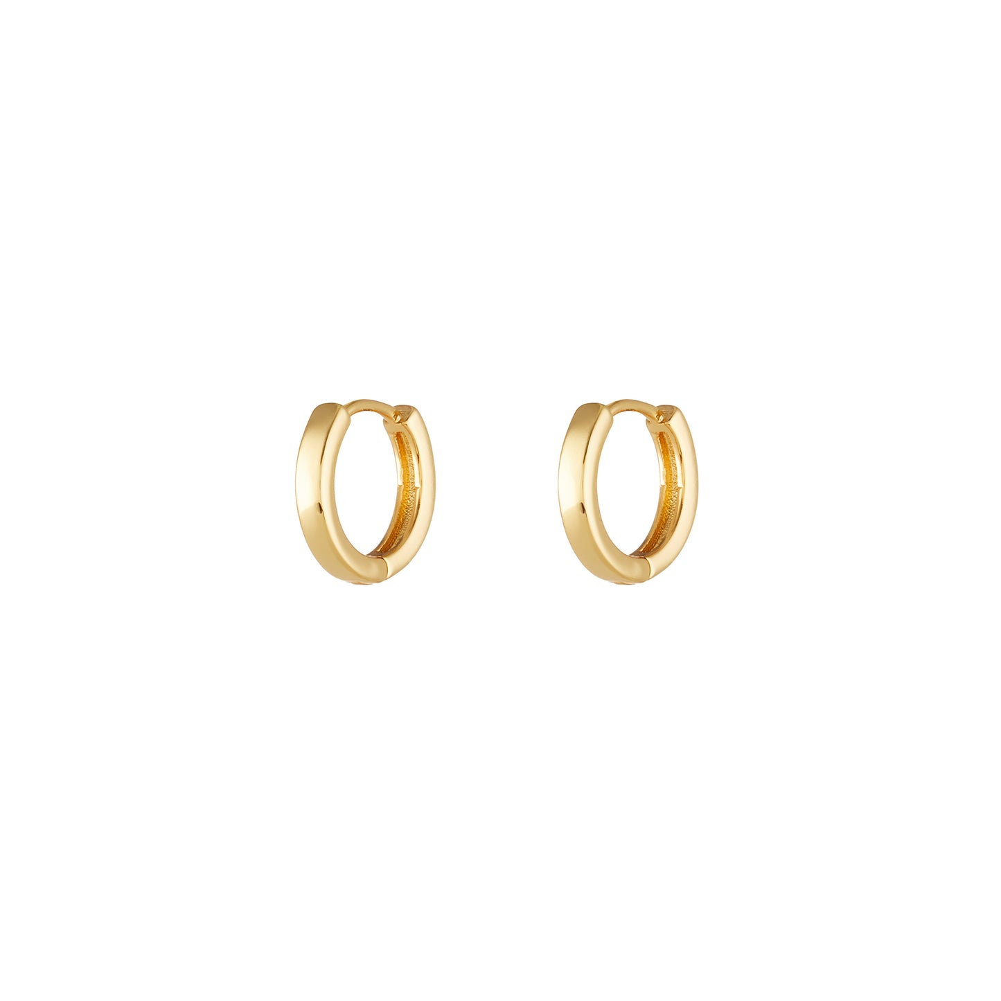 Small Thick Gold Plated Hoops